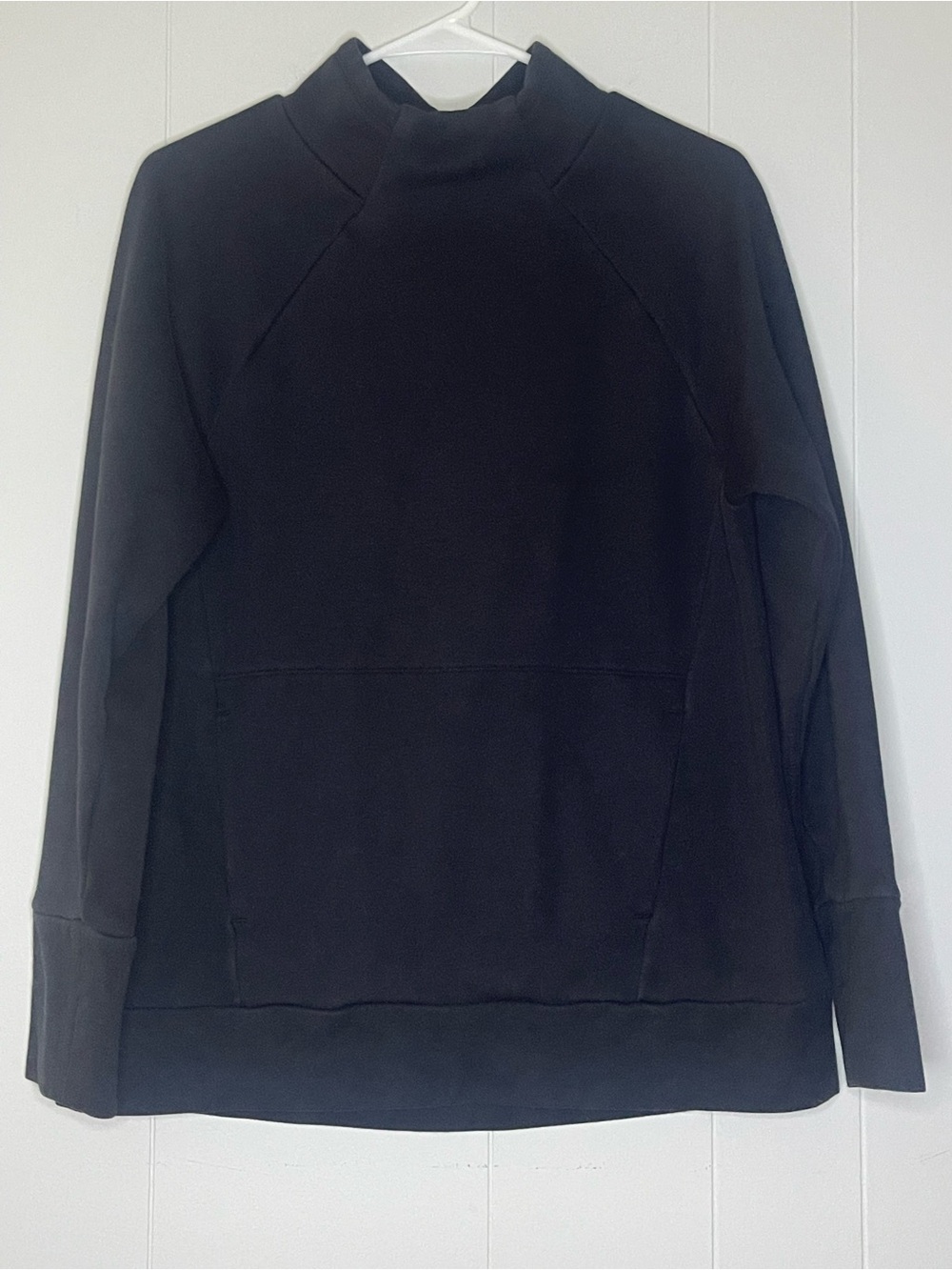 Fabletics Black Mock Neck Pullover Hoodie